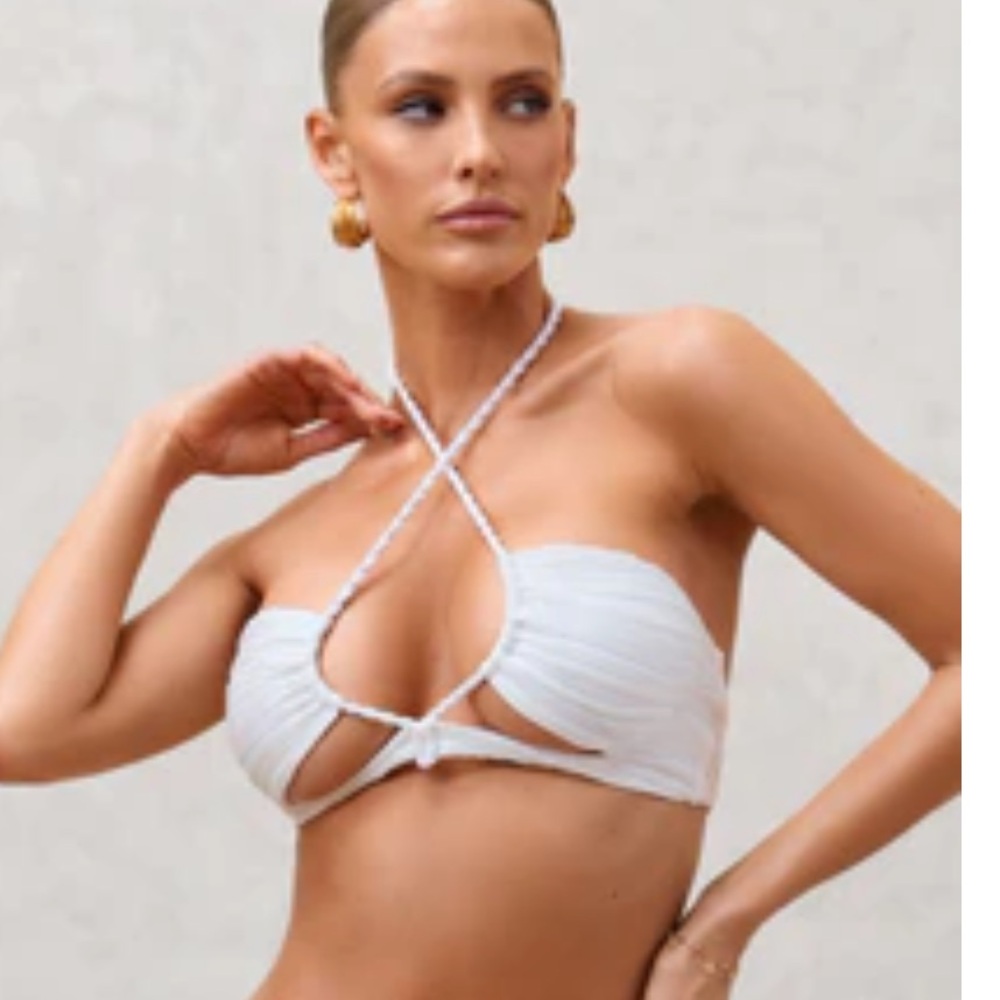 White rope bikini top